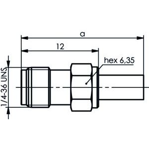 Telegärtner - Koax-Steckverbinder SMA-Kabelbuchse AU 100024696 G1 (RG58C/U) − 5 Stück