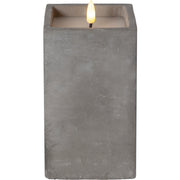 Star Trading - Festbeleuchtung LED-Wachskerze 061-39 flackernd, grau