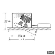 LTS Licht&Leuchten - Downlight/Strahler/Flutlicht LED-Strahlereinsatz SCEKLP20.3030.45D si silber 3000K 45Gr