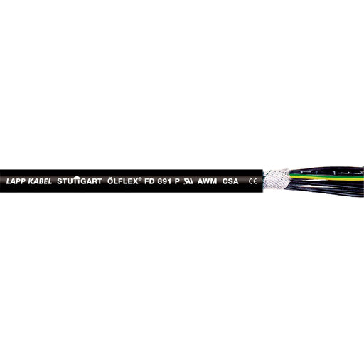 Lapp Kabel&Leitung - Energiekabel < 1 kV, für ortsveränderlichen Einsatz ÖLFLEX FD 891 P 2X0,5 1028752 − 2000 Meter
