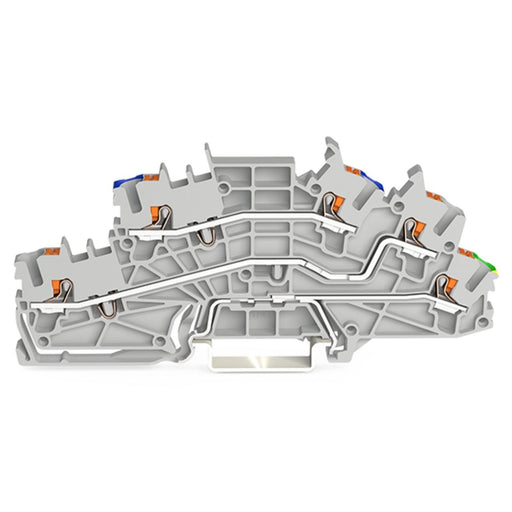 WAGO - Installations-Etagenklemme Installationsetagenklemme 2203-6646 2,5 mm² mit Drücker − 50 Stück
