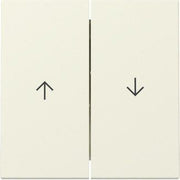 Gira - Abdeckung/Bedienelement für Installationsschalterprogramme Wippe 2f Pfeil 329401 Cremeweiß