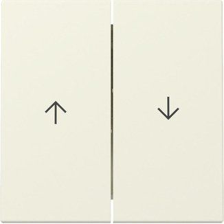 Gira - Abdeckung/Bedienelement für Installationsschalterprogramme Wippe 2f Pfeil 329401 Cremeweiß