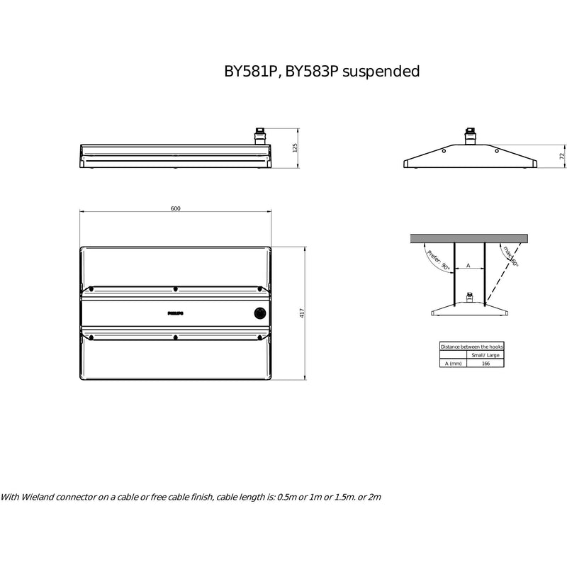 Philips Lighting - Hallen-Reflektorleuchte LED-Hallenleuchte BY581P 250 #58909400 4000K, DIA
