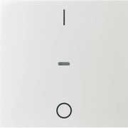 Berker - Abdeckung/Bedienelement für Installationsschalterprogramme Abdeckung Tastsensor-Modul 80962282 1-fach weiß