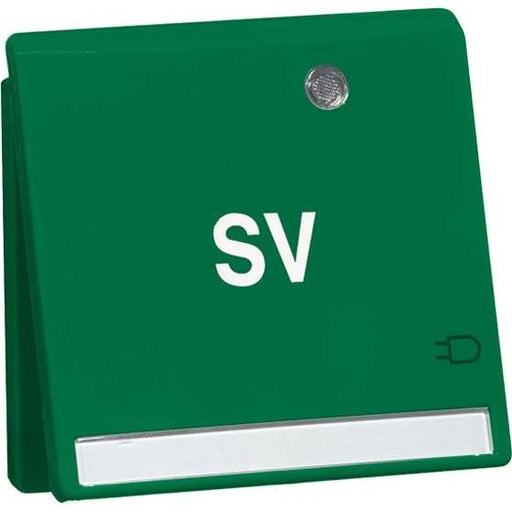 Peha - Schalter-/Steckdosenkombination Steckdose SCHUKO D95651142KLED/4 NASV Beschrift.,KD,SV,gn