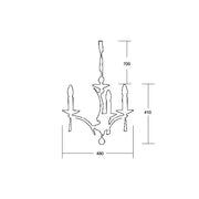 Brumberg Leuchten - Pendelleuchte Krone Stella 00850663 3xE14/40W,schwarzch