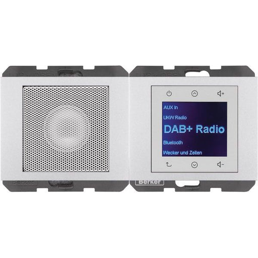 Berker - Elektronik-Gerät für Installationsschalterprogramme Radio mit Lautspr. DAB+ K. 29807003 x alu
