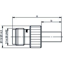 Telegärtner - Koax-Steckverbinder TNC Kabelbuchse 100023824 cr/cr RG59 75Ohm − 5 Stück