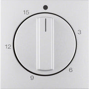 Berker - Abdeckung/Bedienelement für Installationsschalterprogramme Abdeckplatte alu 16321404 mit Regulierknopf