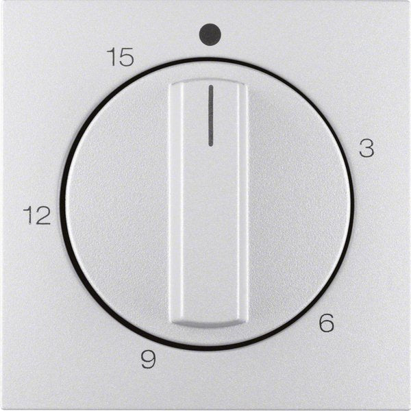 Berker - Abdeckung/Bedienelement für Installationsschalterprogramme Abdeckplatte alu 16321404 mit Regulierknopf