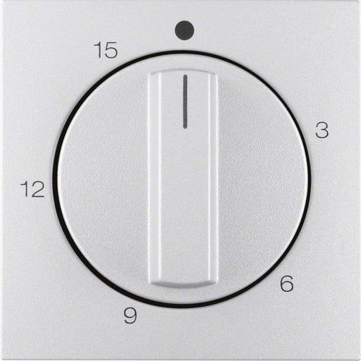 Berker - Abdeckung/Bedienelement für Installationsschalterprogramme Abdeckplatte alu 16321404 mit Regulierknopf