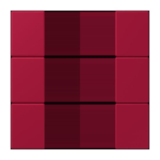 Jung - Abdeckung/Bedienelement für Installationsschalterprogramme Tastensatz 3fach LC 503 TSA 229 rouge carmin