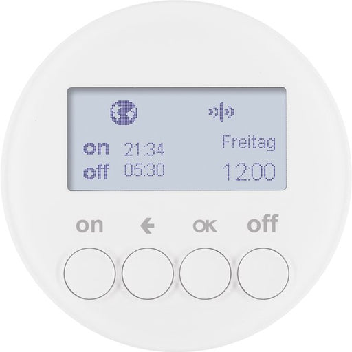 Berker - Bussystem-Zeitschaltuhr KNX-Funk Zeitschaltuhr 85745239 polarweiß glänzend