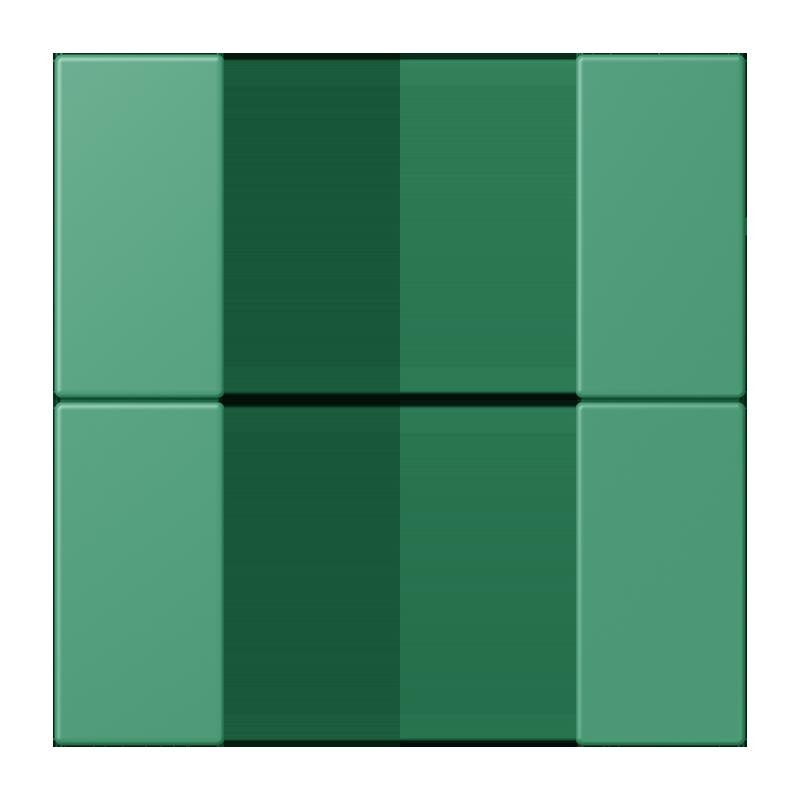 Jung - Abdeckung/Bedienelement für Installationsschalterprogramme Tastensatz 2fach LC 502 TSA 250 vert 59