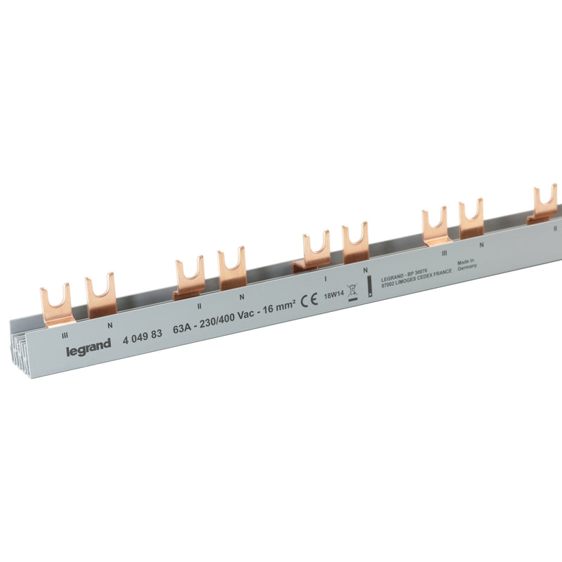 Legrand - Phasenschiene Gabelkammschiene Legrand 404983 1 m, 16 qmm
