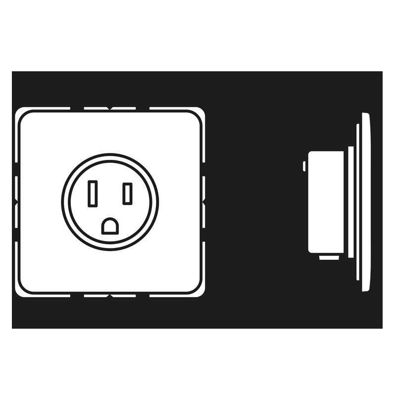 Jung - Steckdose US-Norm NEMA CD 521-15 15 A 125 V, weiß