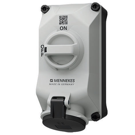 Mennekes - CEE-Steckdose abschaltbar, abgesichert (IEC 60309) Wandsteckdose 5603505G DUO 32A5P5h 690V