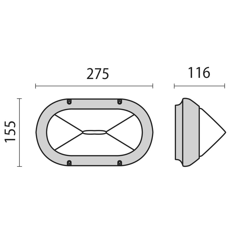 Performance in Light - Decken-/Wandleuchte Wand- und Deckenleuchte 001704 1x60W IAA A60