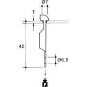 Niedax - Befestigungsklammer EKLIPS-Pro.Deckenbf. NH083-AM10T − 25 Stück