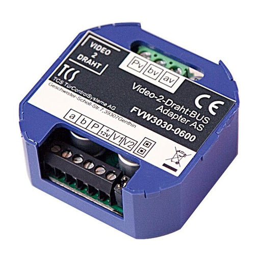 TCS Tür Control - Zusatzgerät für Türkommunikation Videoadapter FVW3030-0600 2-Draht