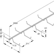 Niedax - Gitterrinne Deckenträger DT 50.200 DV 50x200x2000mm − 2 Meter