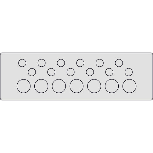 Icotek - Kabelführung für Gehäuse/Schränke Kabeldurchführungsplatte KEL-DP 24/19 A rastbar − 10 Stück