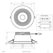 EVN Lichttechnik - Downlight/Strahler/Flutlicht LED-Downlight ED54200925 DALI