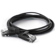 Wantec - Patchkabel Kupfer UTP-Patchkabel Cat.6A sw 7312 sw 0,5m 0,5m RJ45 2,8mm