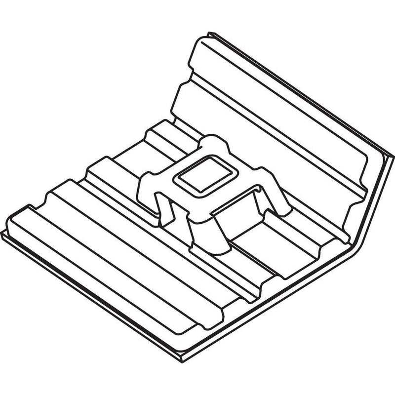 HellermannTyton - Befestigungssockel und -element für Kabelbinder Klebesockel FMB4APT-A-BK flexibel − 10 Stück