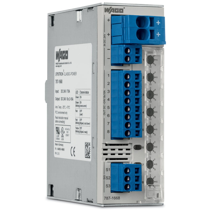 WAGO - Stromüberwachungsgerät Elektron. Schutzschalter 787-1668/106-054 DC 24 V