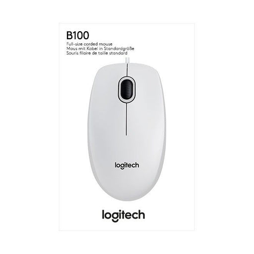 Logitech - Computermaus Maus B100 USB ws Optisch,Business