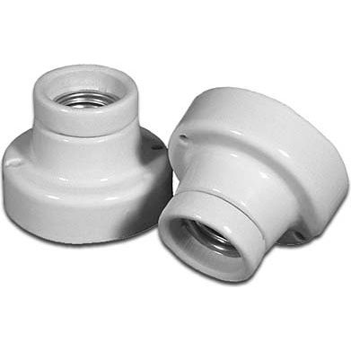 Houben - Lampenfassung Edisonfassung 3-tlg 990010 Porz. Deckenf. E27