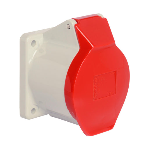 Walther Werke - CEE-Anbausteckdose (IEC 60309) Anbaudose gerade 32A 430 NI 5P 400V 6h IP44