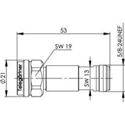 Telegärtner - Pegelsteller N-Dämpfungsglied 6dB 100024170 6dB
