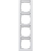 Gira - Abdeckrahmen 4f. rws/matt 111422 senkrecht,bruchsi