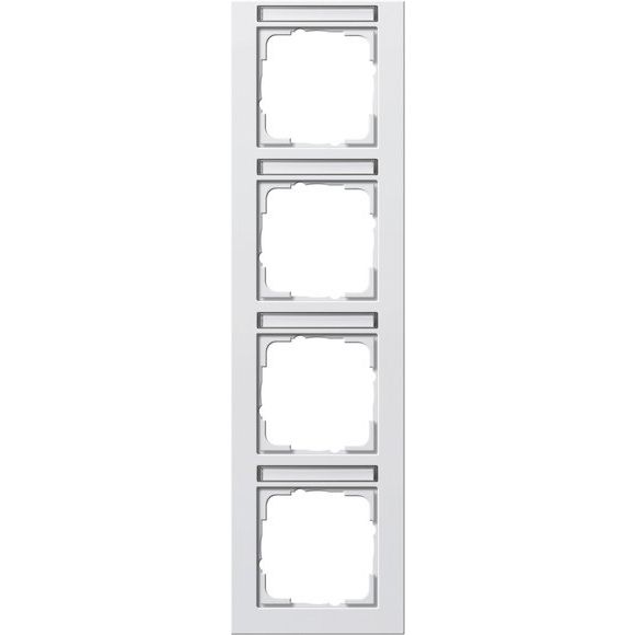Gira - Abdeckrahmen 4f. rws/matt 111422 senkrecht,bruchsi