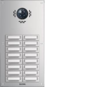 Elcom - Klingeltableau für Türkommunikation AP-Türstation TAP-16/2 Stabila alu f.BTC16/2 AP