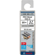 Bosch - Bohrer PRO Metal HSS-G 2608585479 Spiralbohrer 2,7 x