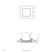 EVN Lichttechnik - Decken-/Wandleuchte LED Einbaupanel LPQW093527 2700K 300lm 350mA