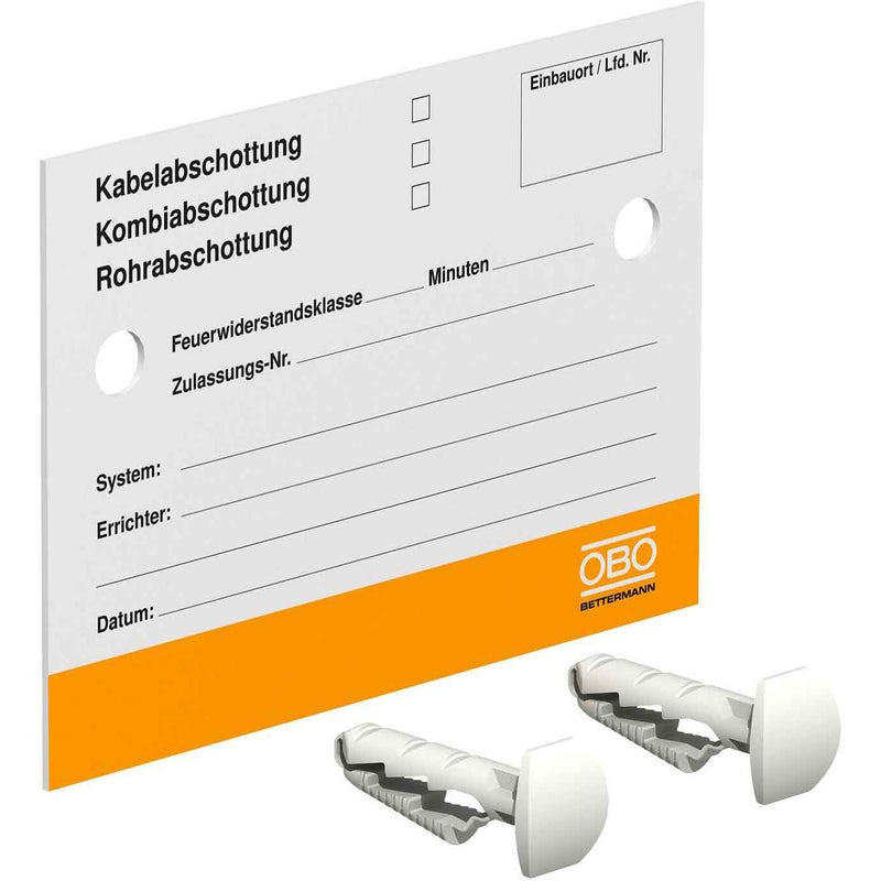 OBO Bettermann - Kennzeichnungsmaterial Kennzeichnungsschild KS-S DE