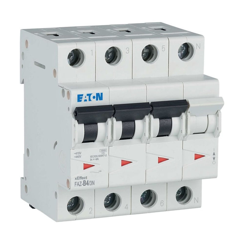 Eaton - Leitungsschutzschalter 3p. FAZ-B4/3N 4A Charakt.: B