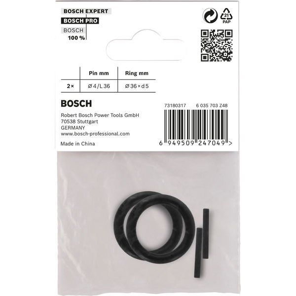 Bosch - Steckschlüsselset Set mit Haltering und 2608003067 Stift für PRO Impact