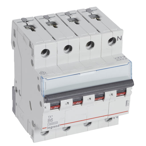 Legrand - Leitungsschutzschalter Legrand 404137 B6A 3-polig+N 10kA