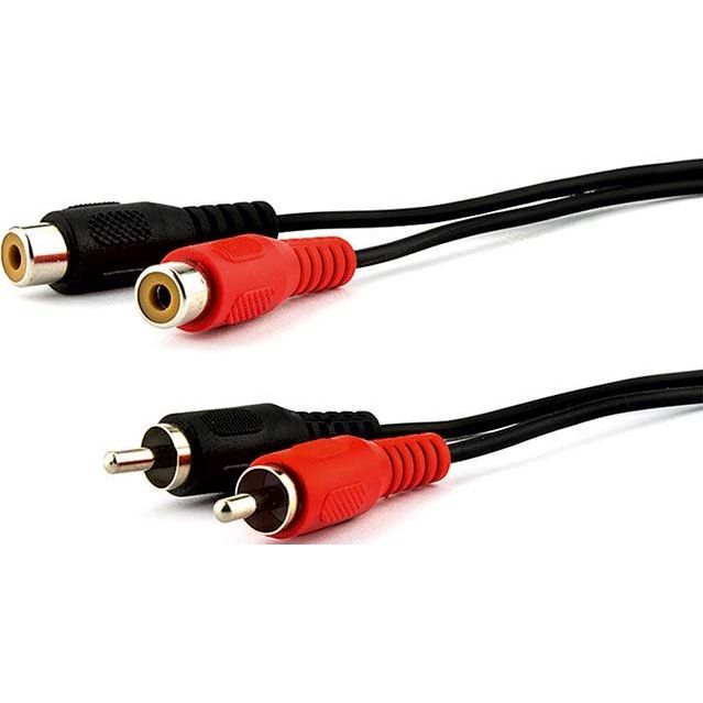 E+P Elektrik - Konfektioniertes A/V-Kabel Cinch-Verlängerungskabel B 98 2,5m