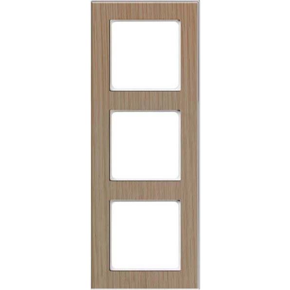 Peha - Abdeckrahmen Rahmen 3-fach D 20.673.201.022 Holz eiche-rws