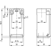 Schmersal - Einzelpositionsschalter Rollenschalter T1R 236-20Z-M20