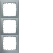 Berker - Abdeckrahmen Rahmen 3fach alu matt 10139939