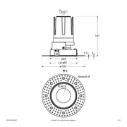 EVN Lichttechnik - Downlight/Strahler/Flutlicht LED-Einbauleuchte modular F02R11SM1840L38P Konfigurationstype