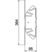 OBO Bettermann - Bogen für Kabelrinne Bogen, winkelverstellbar RB W 110 FT 110x100 tauchfeuerv